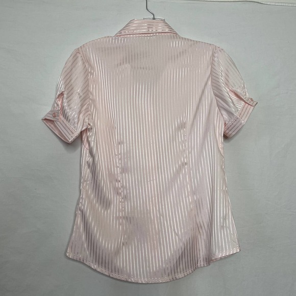 Hengchang Buttonup SS Blouse Sz L - Picture 5 of 5